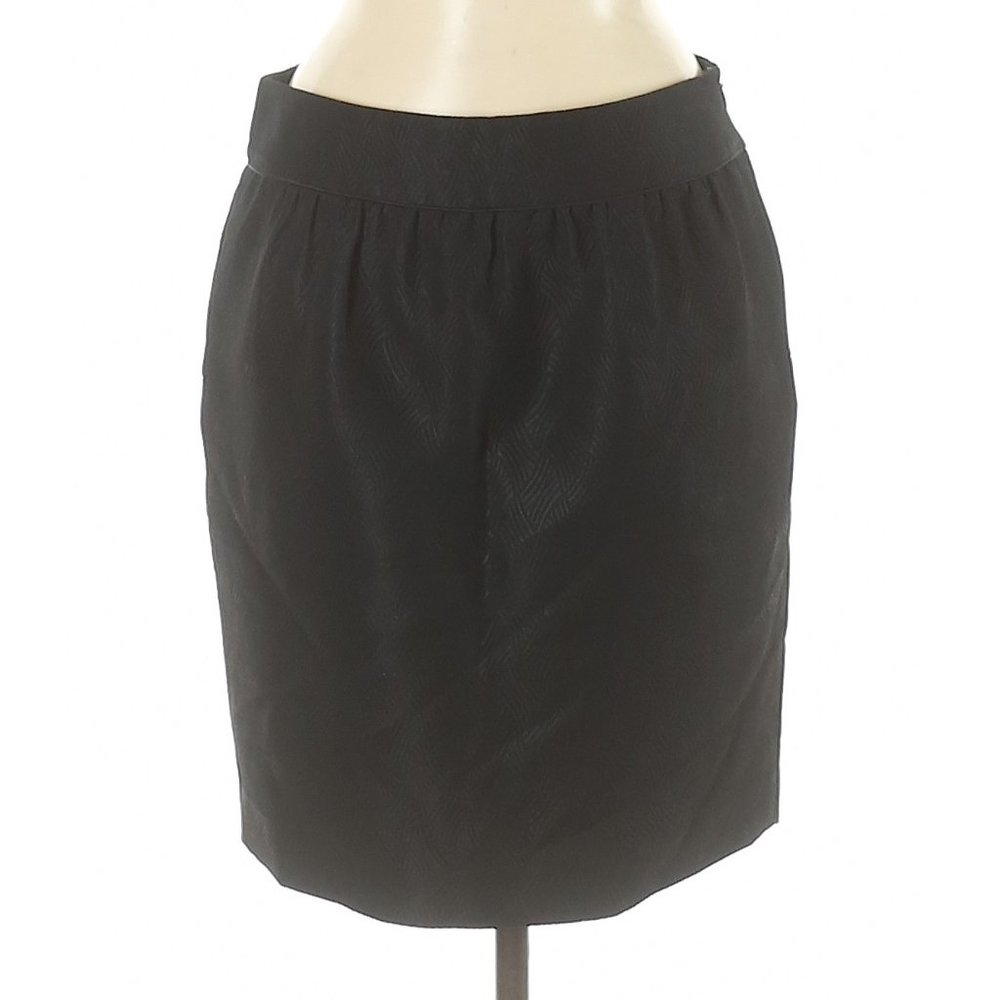 DEREK LAM Sz 6 black pencil skirt.